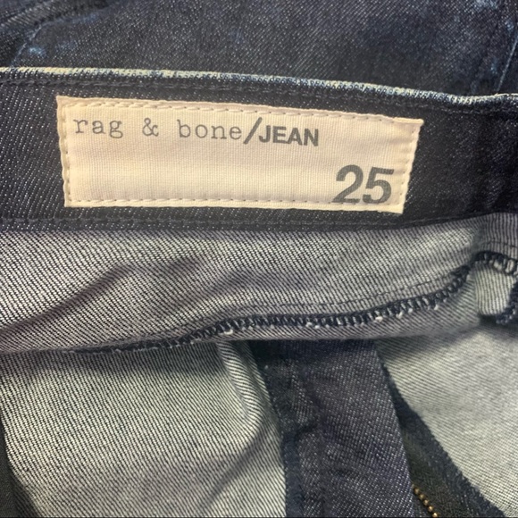 Rag & Bone Women’s Indigo Ice Dash Trousers Cropped Jeans Size 25 - Picture 12 of 14